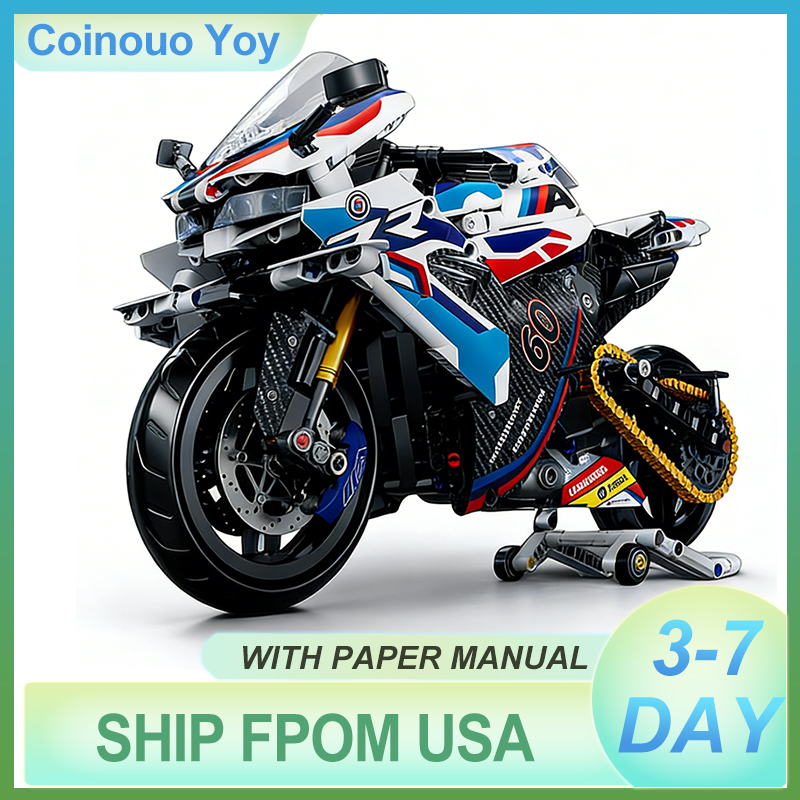 Kids Toys Delivery Today - アメリカ合衆国から発送、3～7日で到着。1:8 MG01 MOC R1000R バイク 組み立てブロック