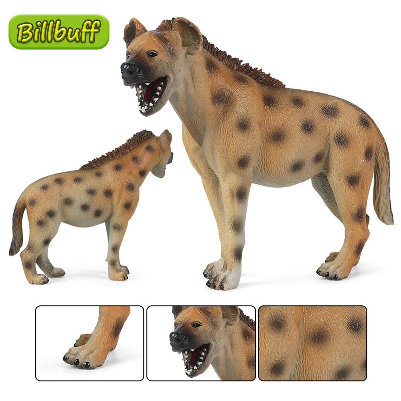 Kids Toys China - 11cm シミュレーション野生動物世界動物園 ABS ハイエナモデル フィギュア アクションコレクション