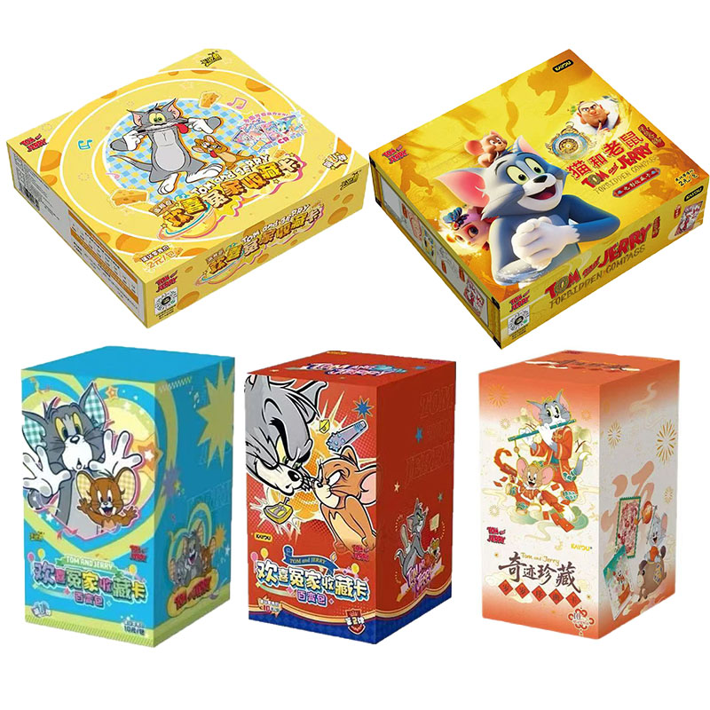 Kids Toys Bd - KAYOU 本物のトムとジェリー新しいハッピーエネミー多用途シリーズカードアニメコレクション子供のおもちゃカード誕生日プレゼントオリジナルボックス