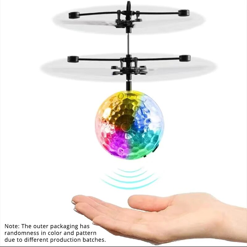 Kids Toys Unique - LEDライトサスペンションクリスタルボール赤外線誘導RCジェスチャーコントロールカラフルな輝くおもちゃ子供向けユニークギフト