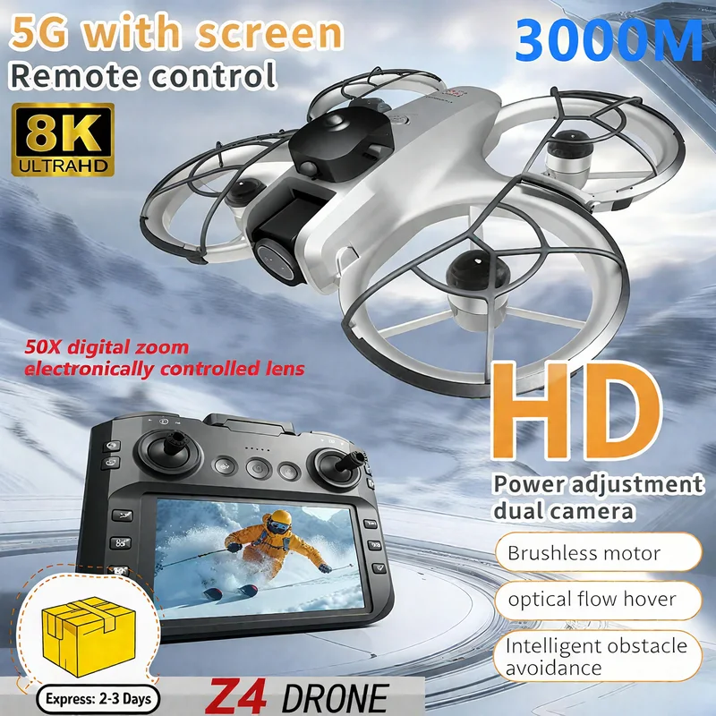 新型MINI Z4ドローン 4KプロフェッショナルWIFI  - Kids Toys Unique のレビューと価格