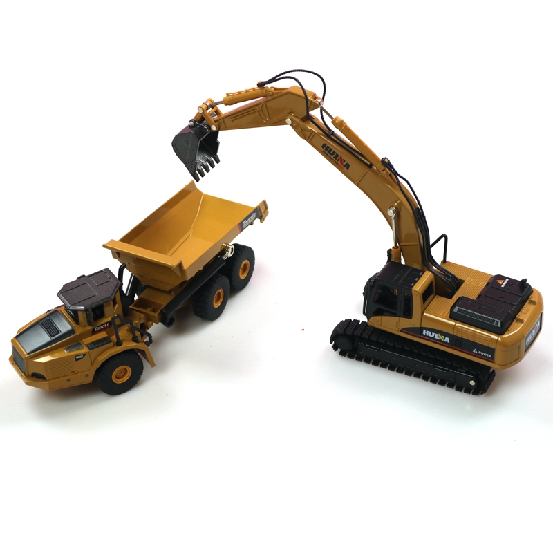 HUINA 1:50 ダンプトラック掘削機ホイールローダーダ - Kids Toys Unique のレビューと価格