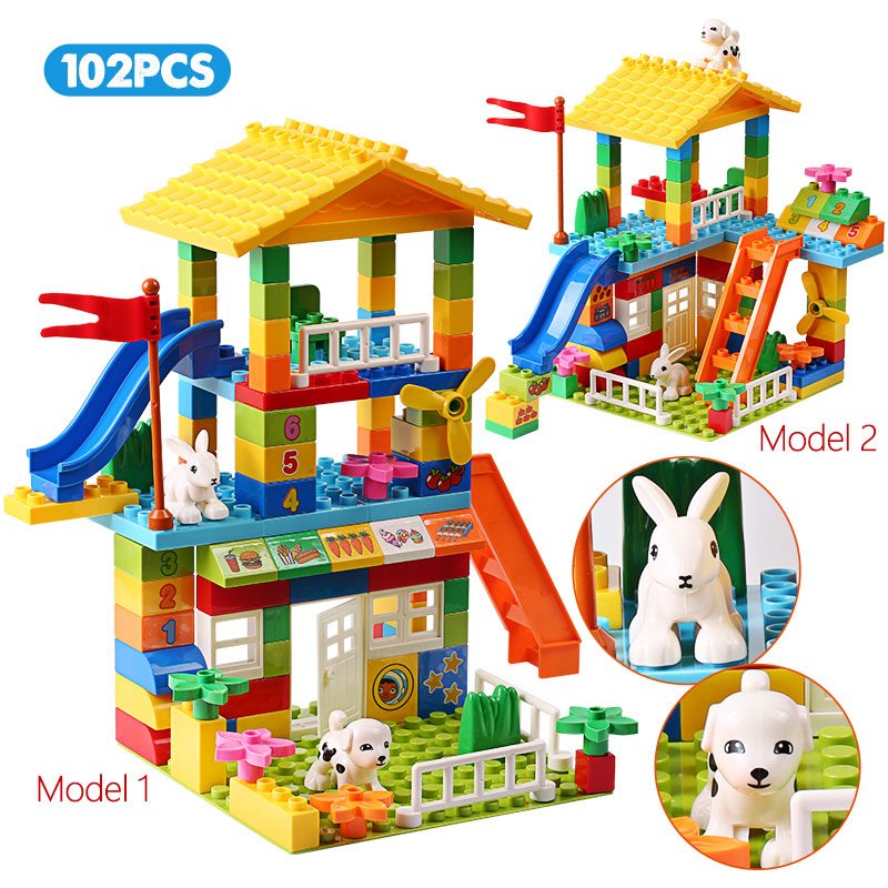 子供のための大きなブロック,都市の家,互換性のある,大型スラ - Marble Run Set のレビューと価格