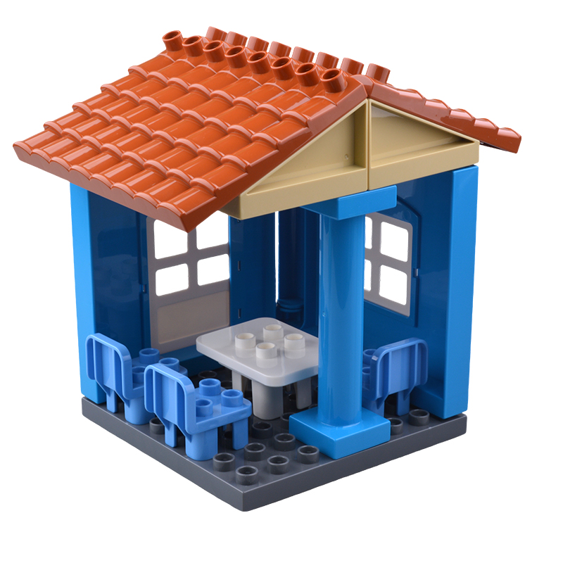 大きな積み木、家屋のアクセサリー部品、屋根、窓、壁、組み立て - Marble Run Set のレビューと価格