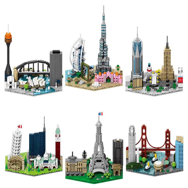 フランス ドバイ シティ ストリートビュー ビルディングブロ - Kids Toys Dubai のレビューと価格
