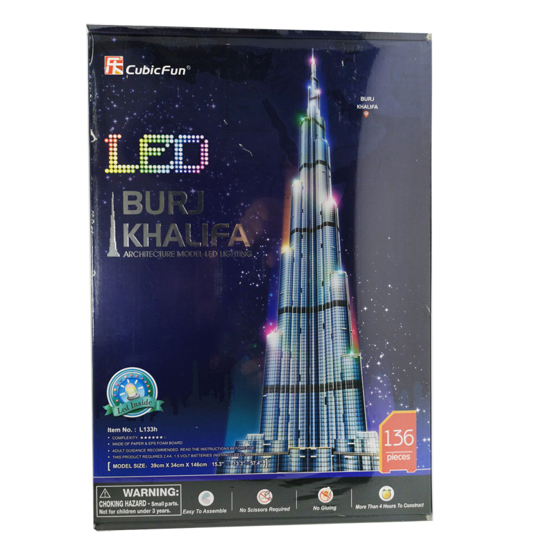 子供のためのブリジュハリファ塔の3Dパズル,創造的な紙のモデ - Kids Toys Dubai のレビューと価格