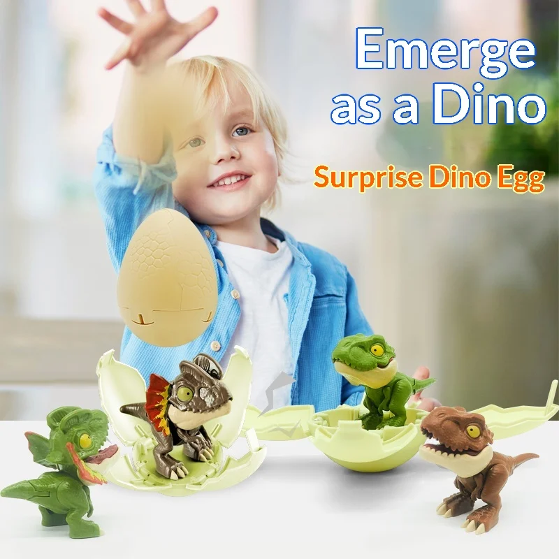 変形可能な恐竜の卵ブラインドボックス指を噛むティラノサウルス - Kids Toys China のレビューと価格