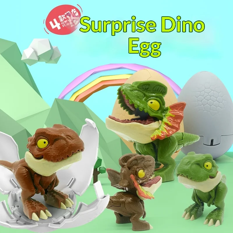 変形可能な恐竜の卵ブラインドボックス指を噛むティラノサウルス - Kids Toys China のレビューと価格