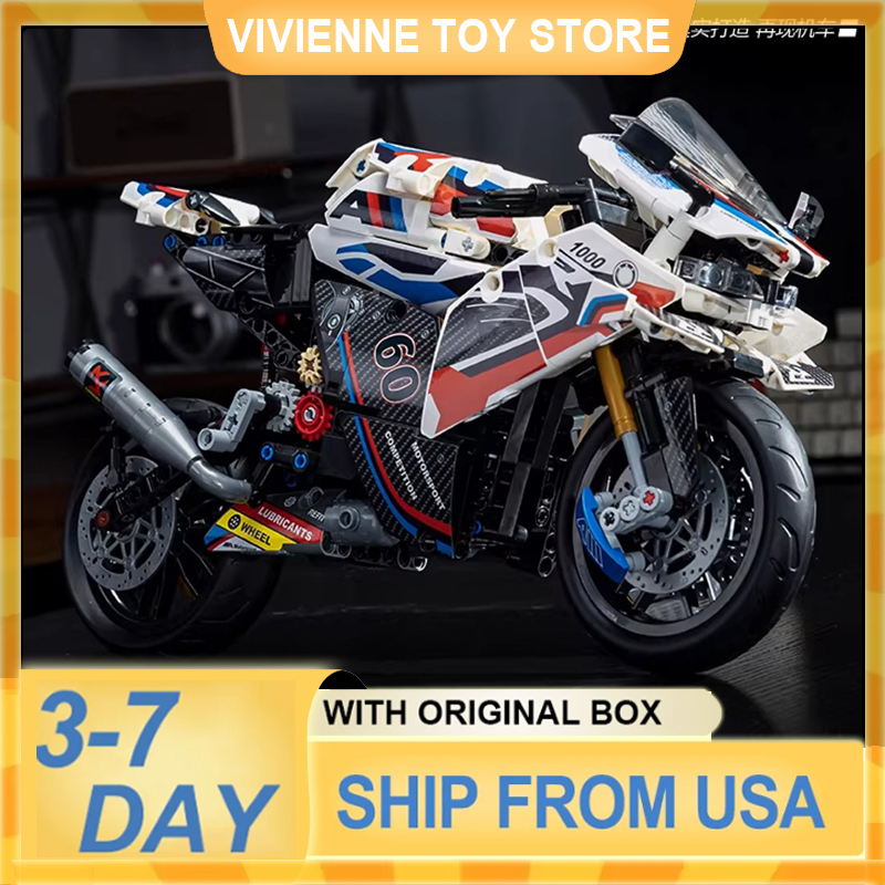 3～7日間で配送 MG01 MOC ディテール豊かなバイク組 - Kids Toys Delivery Today のレビューと価格