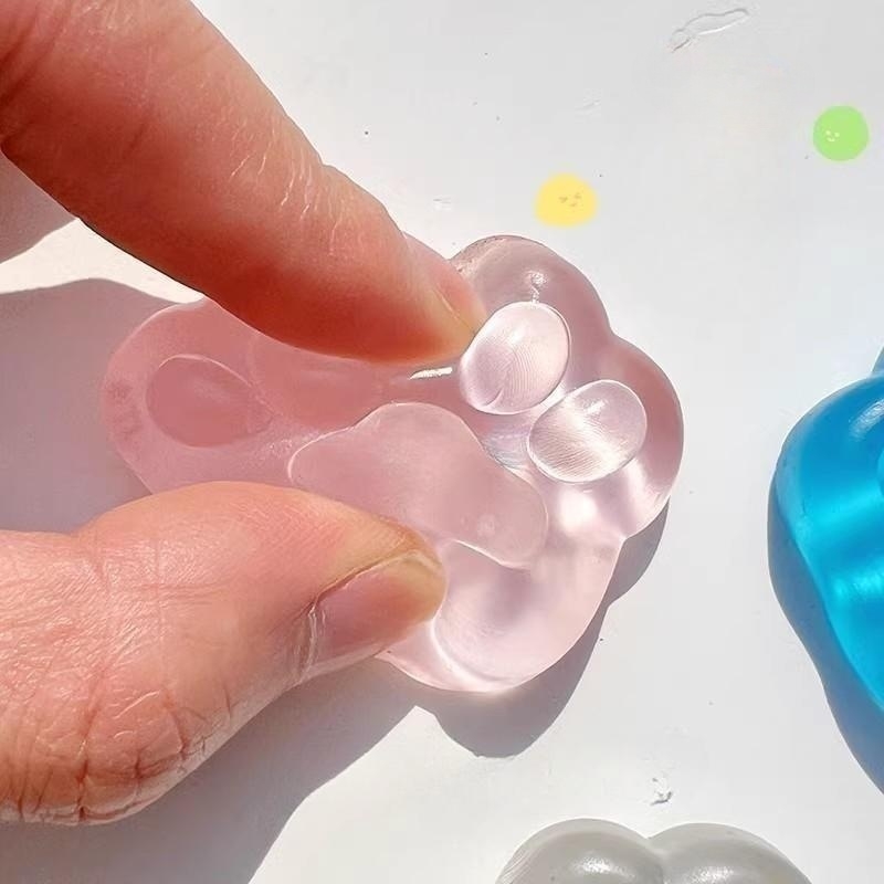 3個セット かわいい猫の肉球 スクイーズトイ ソフトでリアル - Kids Toys Unique のレビューと価格