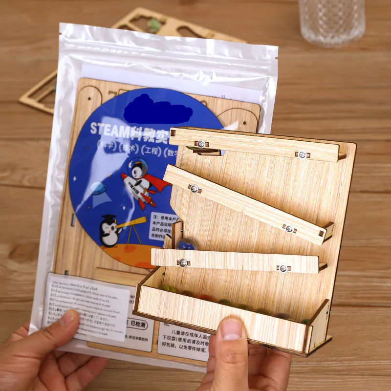 木製マーブルランDIYキット、STEM教育玩具、手作り組み立 - Marble Run Set のレビューと価格