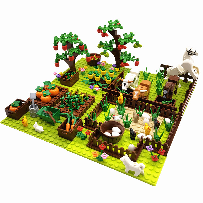 MOC 家畜木植物ビルディングブロック子供のための互換性のあ - Marble Run Set のレビューと価格