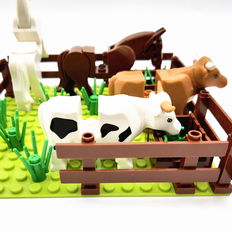 MOC 家畜木植物ビルディングブロック子供のための互換性のあ - Marble Run Set のレビューと価格