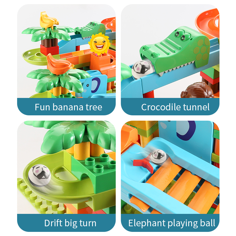 大きなピアノビルディングブロック,283ピース,ローリングホ - Marble Run Set のレビューと価格