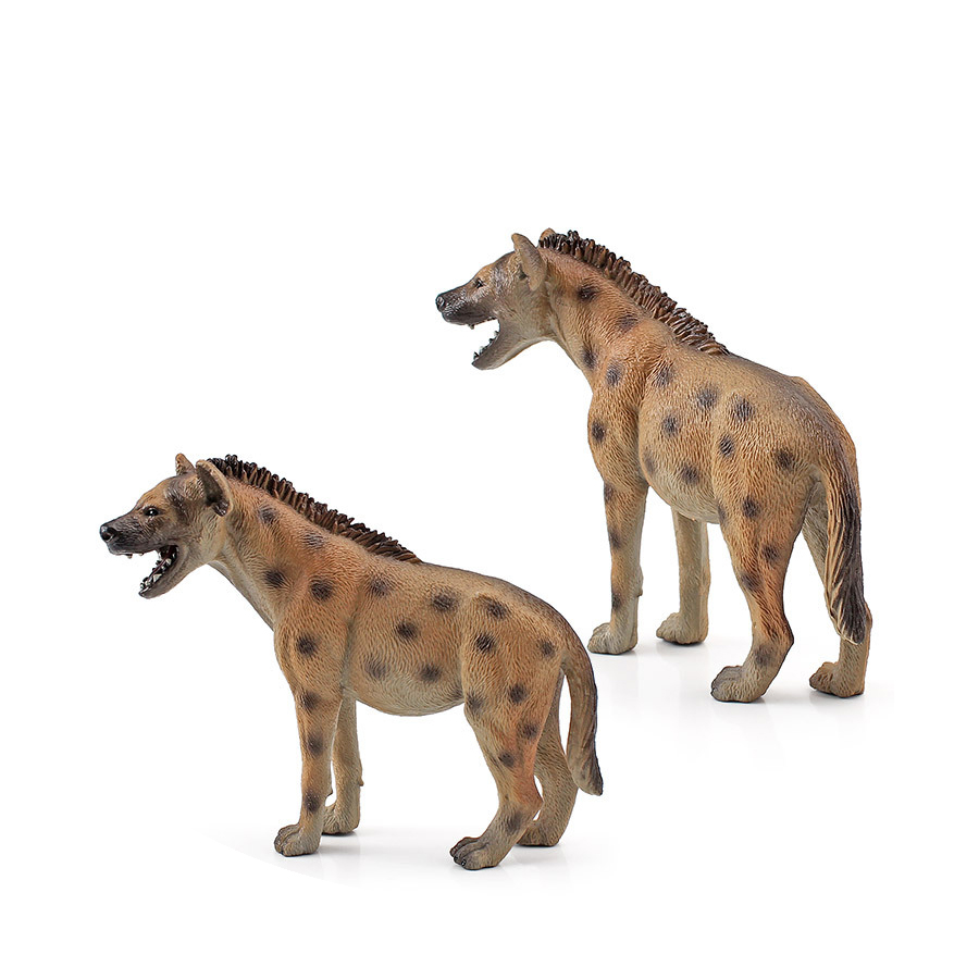 リアルなプラスチック野生動物ハイエナ、たてがみオオカミ、アフ - Kids Toys China のレビューと価格