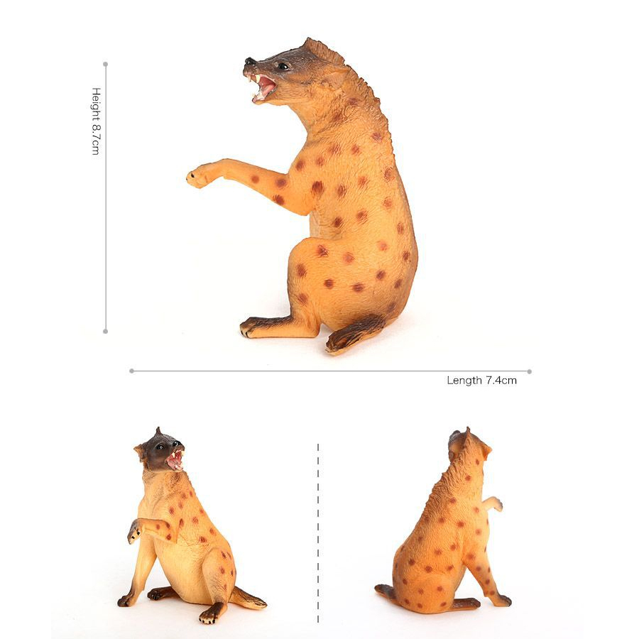 リアルなプラスチック野生動物ハイエナ、たてがみオオカミ、アフ - Kids Toys China のレビューと価格