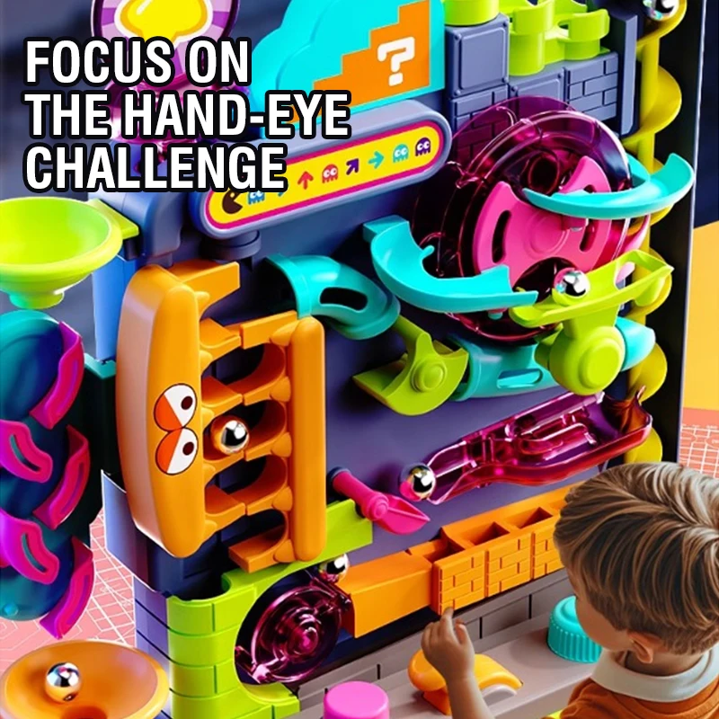 マーブルランボールトラック組み立ておもちゃインタラクティブク - Marble Run Set のレビューと価格