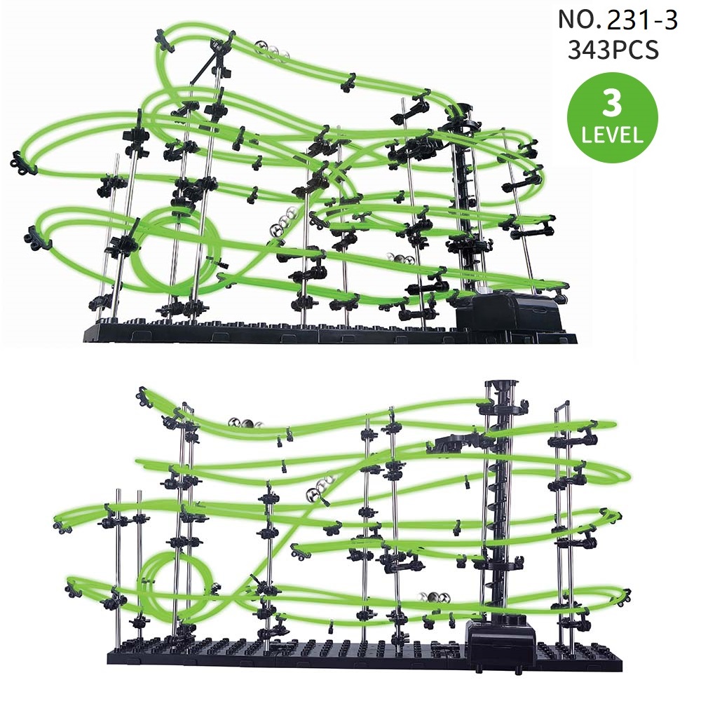 子供のための教育玩具,創造的な飛行機のトラック,照明付き,ス - Marble Run Set のレビューと価格