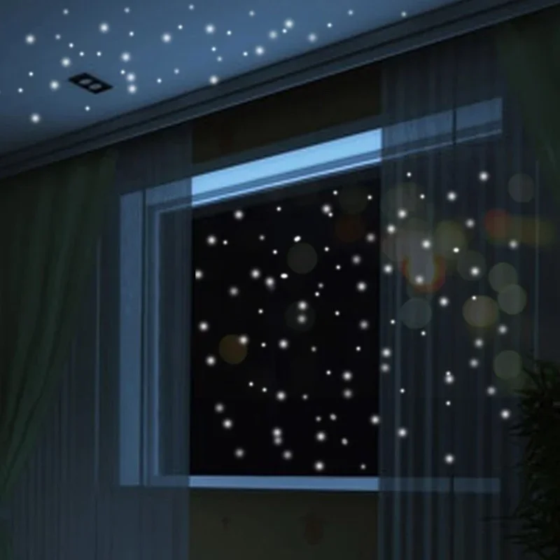 子供部屋用の明るい壁のステッカー,壁の装飾,暗闇で光る,星の - Glow In Dark Stars のレビューと価格