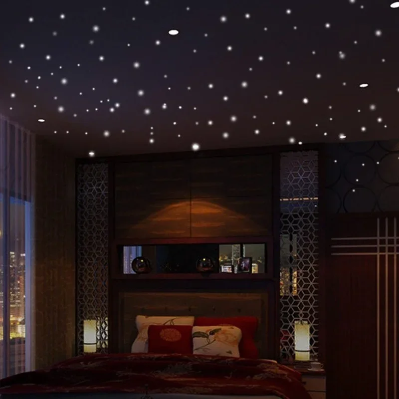 子供部屋用の明るい壁のステッカー,壁の装飾,暗闇で光る,星の - Glow In Dark Stars のレビューと価格