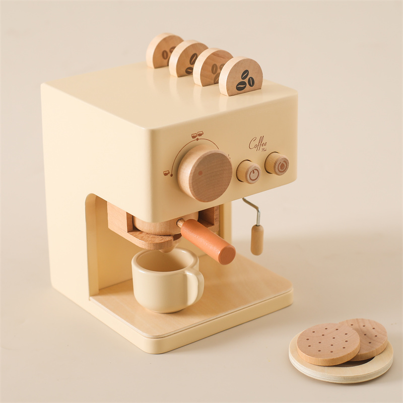 子供木製モンテッソーリおもちゃセット子供コーヒーマシンキッチ - Wooden Blocks Stacking のレビューと価格