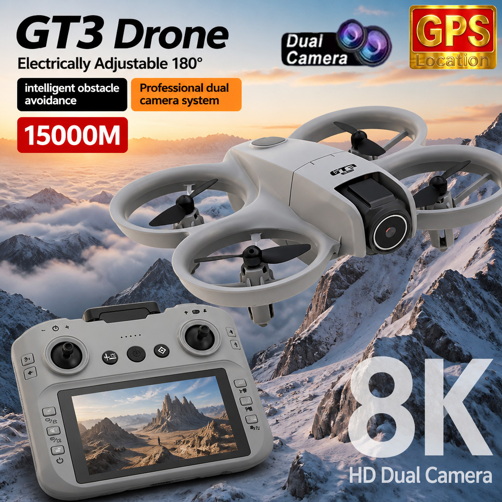 GT3ミニRCドローン プロ仕様 8Kデュアルカメラ 空撮ヘ - Xiaomi Kids Toys のレビューと価格